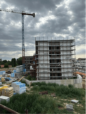 Modern villa exterior with pool
